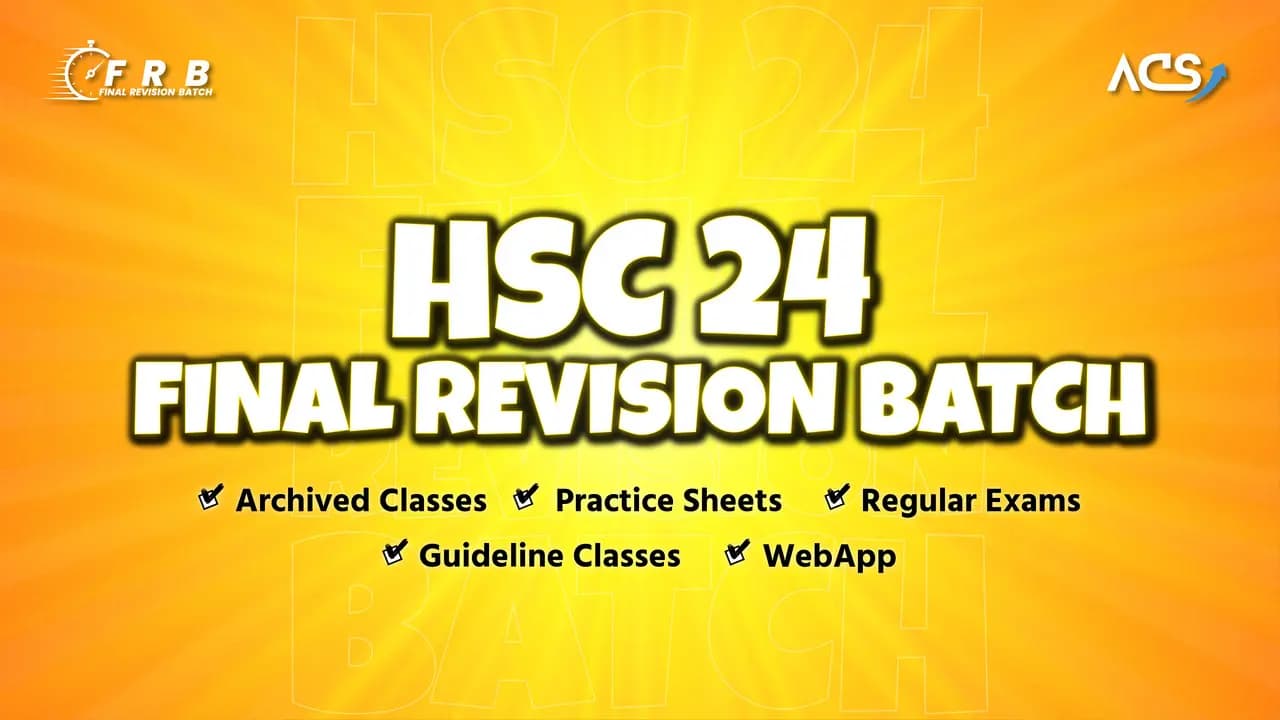 Final Revision Batch 2024 FREE - Classes Lecture & Practice Sheets